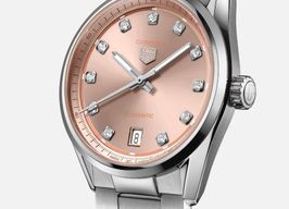 TAG Heuer Carrera Calibre 7 WBN231D.BA0001 (2025) - Roze wijzerplaat 36mm Staal