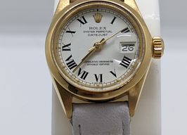 Rolex Lady-Datejust 6916 (1985) - Wit wijzerplaat 26mm Geelgoud