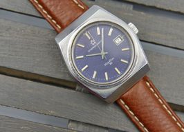 Eterna Vintage 70's vintage watch mens Eterna Matic KonTiki 20 ref 633.1003.41 jumbo steel blue (1970) - Blue dial 38 mm Steel case