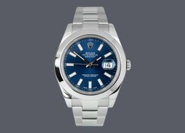 Rolex Datejust II 116300 (2012) - Blauw wijzerplaat 41mm Staal