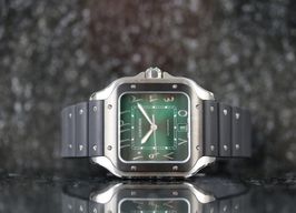 Cartier Santos WSSA0055 (2023) - Green dial 40 mm Steel case