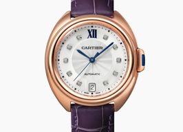 Cartier Clé de Cartier WJCL0032 (2021) - Silver dial 35 mm Rose Gold case