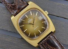 Omega Vintage 70's vintage watch mens Geneve automatic cal. 1012 ref 166.0190 gold pl (1970) - Goud wijzerplaat 36mm Goud/Staal