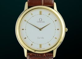 Omega De Ville 195.0048 (1986) - White dial 33 mm Gold/Steel case