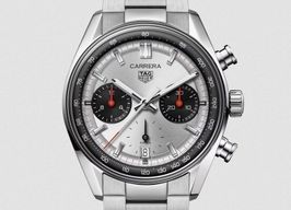 TAG Heuer Carrera CBS2216.BA0041 (2025) - Zilver wijzerplaat 39mm Staal