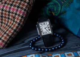 Cartier Tank Solo WSTA0028 (2021) - Yellow dial 35 mm Steel case