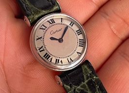 Cartier Vintage Unknown (1940) - Silver dial 20 mm Steel case