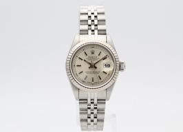 Rolex Lady-Datejust 69174 (1990) - Zilver wijzerplaat 26mm Staal