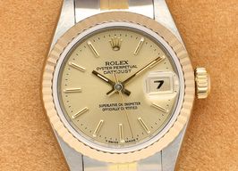 Rolex Lady-Datejust 69173 (1997) - Champagne wijzerplaat 26mm Goud/Staal