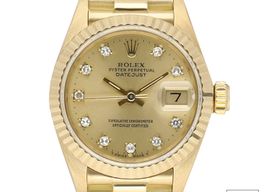 Rolex Lady-Datejust 69178 (1985) - Champagne dial 26 mm Yellow Gold case