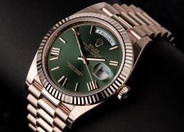 Rolex Day-Date 40 228235 (2024) - Green dial 40 mm Rose Gold case