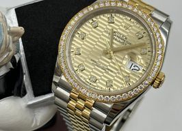 Rolex Datejust 36 126283RBR (2023) - Gold dial 36 mm Steel case