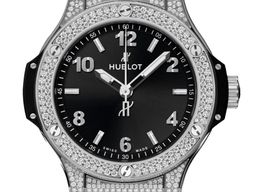 Hublot Big Bang 38 mm 361.SX.1270.RX.1704 (2023) - Zwart wijzerplaat 38mm Staal