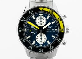 IWC Aquatimer Chronograph IW376701 (Onbekend (willekeurig serienummer)) - Zwart wijzerplaat 44mm Staal