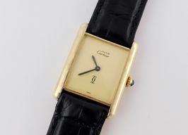 Cartier Tank Vermeil Tank Vermeil (1990) - Yellow dial 23 mm Silver case