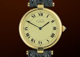 Cartier Vendome 590003 (1990) - Champagne wijzerplaat 30mm Staal