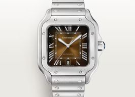 Cartier Santos WSSA0064 (2024) - Bruin wijzerplaat Onbekend Staal