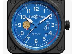 Bell & Ross BR 03-92 Ceramic BR0392-PAF7-CE/SCA (2024) - Blue dial 42 mm Ceramic case