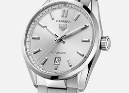 TAG Heuer Carrera Calibre 5 WBN2111.BA0639 (2024) - Zilver wijzerplaat 39mm Staal