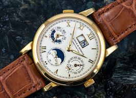 A. Lange & Söhne Langematik Perpetual 310.021 (2003) - Wit wijzerplaat 39mm Geelgoud