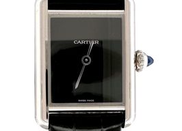 Cartier Tank WSTA0071 (2024) - Black dial 30 mm Steel case