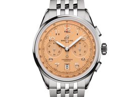 Breitling Premier AB0145331K1A1 (2023) - Oranje wijzerplaat 42mm Staal