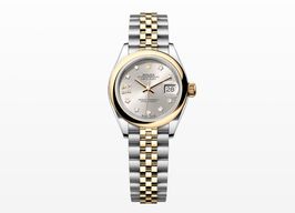 Rolex Lady-Datejust 279163 (2021) - Zilver wijzerplaat 28mm Goud/Staal