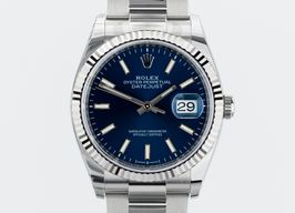 Rolex Datejust 36 126234 (2021) - Blauw wijzerplaat 36mm Staal