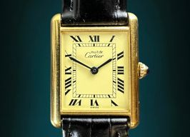 Cartier Tank Vermeil 590005 (1990) - Champagne dial 23 mm Gold/Steel case