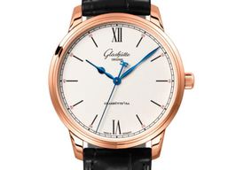 Glashütte Original Senator Excellence 1-36-02-02-05-61 (2023) - Zilver wijzerplaat 42mm Roodgoud