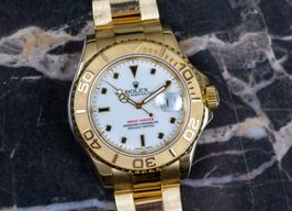 Rolex Yacht-Master 40 16628 (2002) - White dial 40 mm Yellow Gold case