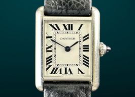 Cartier Tank WSTA0042 (2020) - White dial 29 mm Silver case