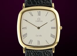 Omega De Ville 195.0077 (1982) - Wit wijzerplaat 30mm Goud/Staal