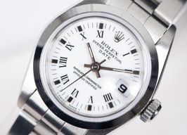 Rolex Oyster Perpetual Lady Date 69160 (1996) - White dial 26 mm Steel case