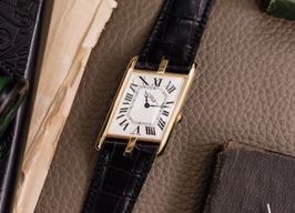 Cartier Tank 2842 (2006) - White dial 26 mm Yellow Gold case