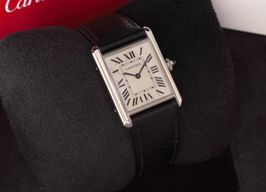 Cartier Tank WSTA0041 (2021) - Wit wijzerplaat 34mm Staal