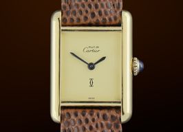 Cartier Tank 2415 (1990) - Yellow dial 20 mm Gold/Steel case