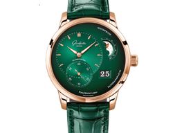 Glashütte Original PanoMaticLunar 1-90-02-23-35-61 (2022) - Groen wijzerplaat 40mm Roodgoud