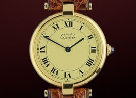 Cartier Vermeil 590003 (1990) - Champagne dial 30 mm Silver case