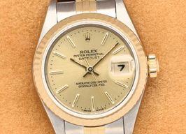 Rolex Lady-Datejust 69173 (1996) - Champagne wijzerplaat 26mm Goud/Staal