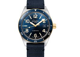 Glashütte Original SeaQ 1-39-11-10-90-34 (2023) - Blue dial 40 mm Gold/Steel case