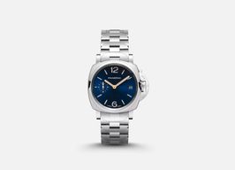 Panerai Luminor Due PAM01123 (2024) - Blauw wijzerplaat 38mm Staal