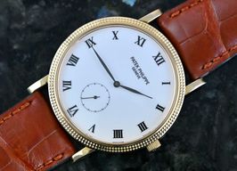 Patek Philippe Calatrava 3919 (1996) - White dial 33 mm Yellow Gold case