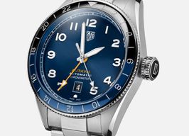 TAG Heuer Autavia WBE511A.BA0650 (2024) - Blauw wijzerplaat 42mm Staal