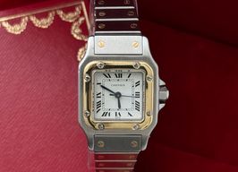 Cartier Santos 0902 (1980) - White dial 24 mm Gold/Steel case