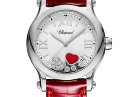 Chopard Happy Sport 278582-3005 (2021) - Wit wijzerplaat 36mm Staal