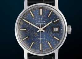 Omega Genève 166.0098 (1972) - Blauw wijzerplaat 35mm Staal