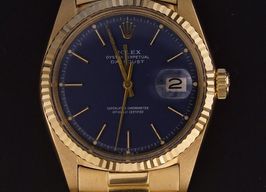Rolex Datejust 1601 (1968) - Blauw wijzerplaat 36mm Geelgoud