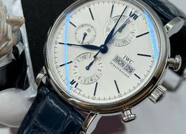 IWC Portofino Chronograph IW391037 (2023) - Zilver wijzerplaat 42mm Staal