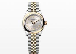 Rolex Lady-Datejust 279163 (2024) - Zilver wijzerplaat 28mm Goud/Staal